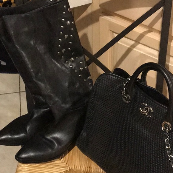 Via Spiga made in Italy studded boots - Picture 1 of 8
